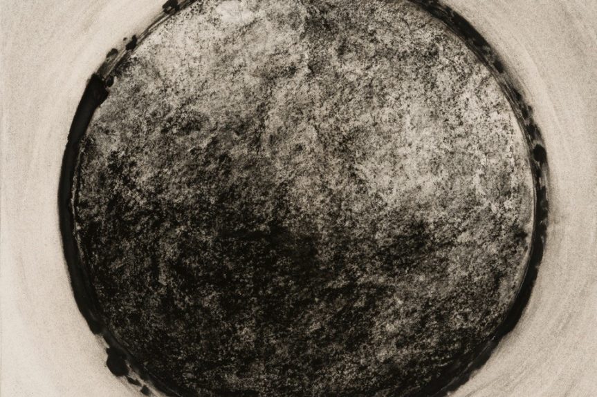 Spinning, 2021 Charcoal, conte on fabriano, 35cm x 35cm